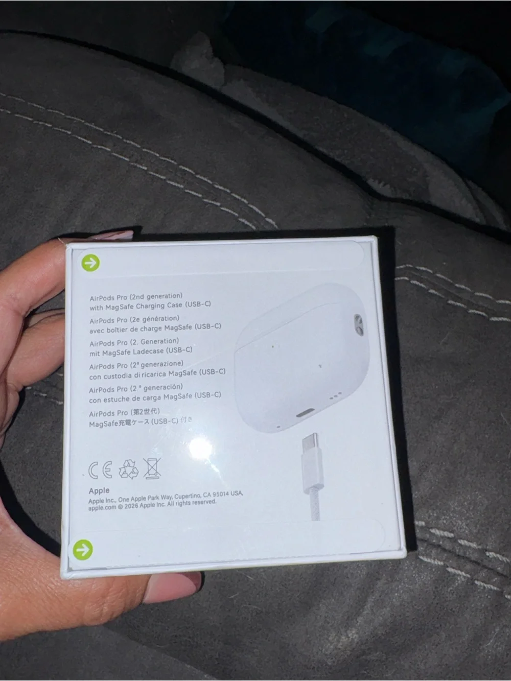 Apple AirPods Pro 2nd Generation in White sealed tamper proof